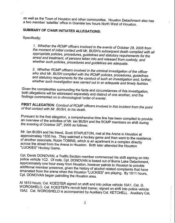 RCMP Letter of Disposition - page 2