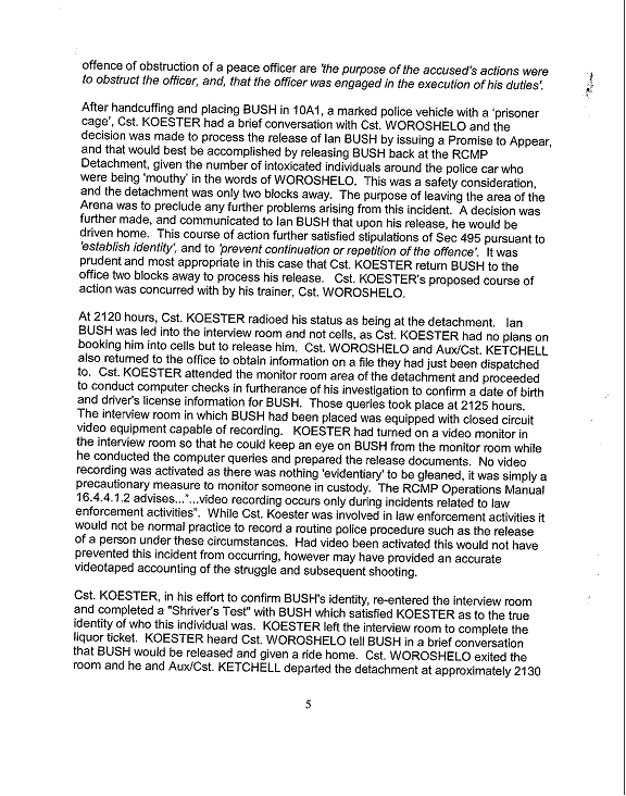 RCMP Letter of Disposition - page 5