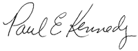 Paul Kennedy's signature